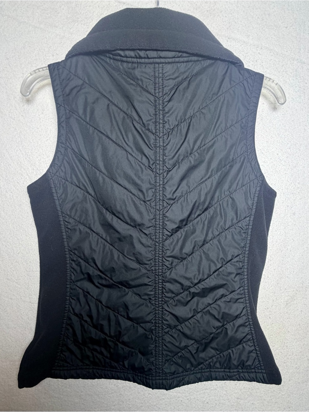 Columbia Mix It Around Hybrid Vest Women's Medium Black Quilted Fleece Full Zip - Picture 4 of 4